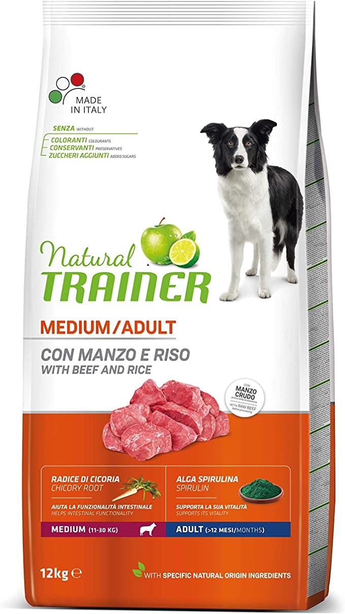 NATURAL TRAINER MEDIUM MANZO 12KG