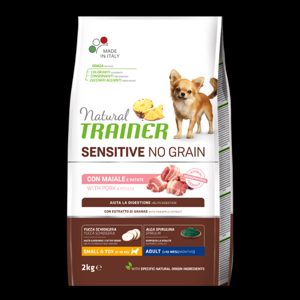 NATURAL TRAINER MAIALE E PATATE SENSITIVE No Grain
