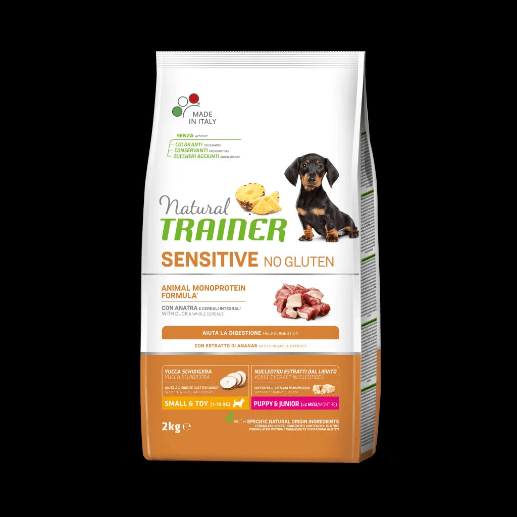Natural Trainer Sensitive No Gluten Mini Puppy con anatra