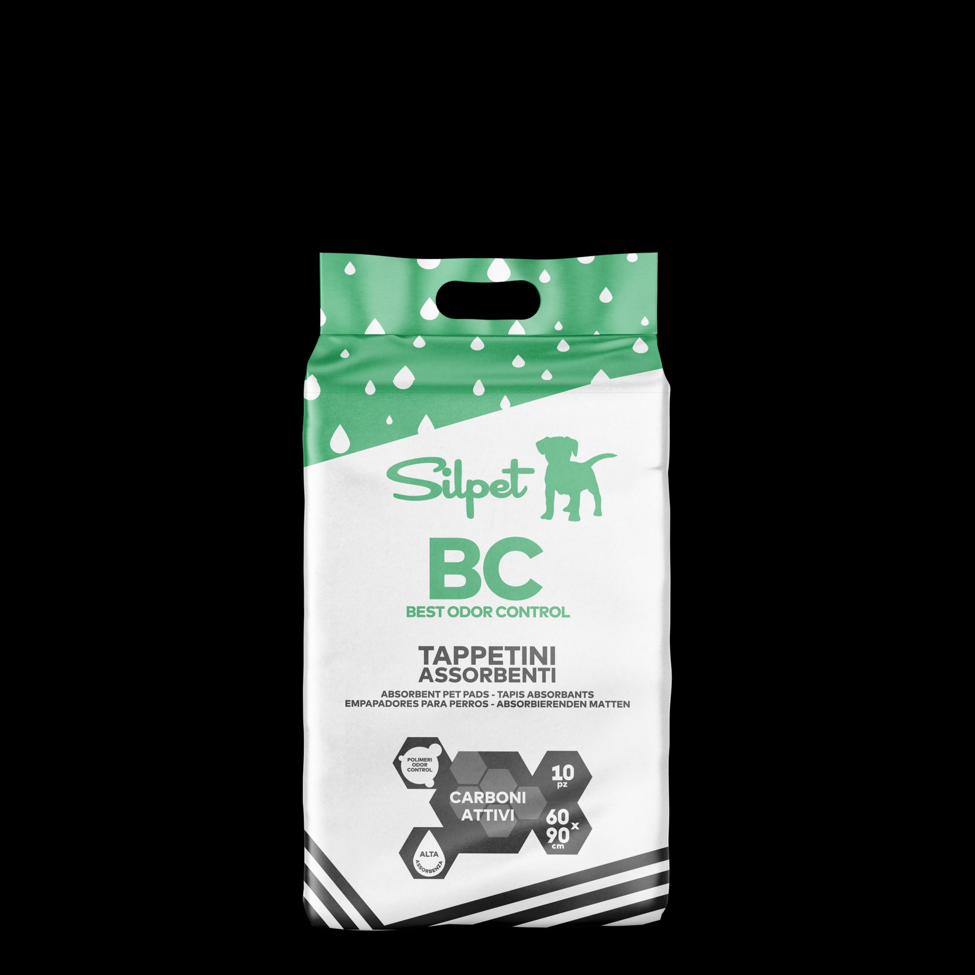 SILPET TRAVERSE ODOR CONTROL CARBONI ATTIVI 60X90 10PZ