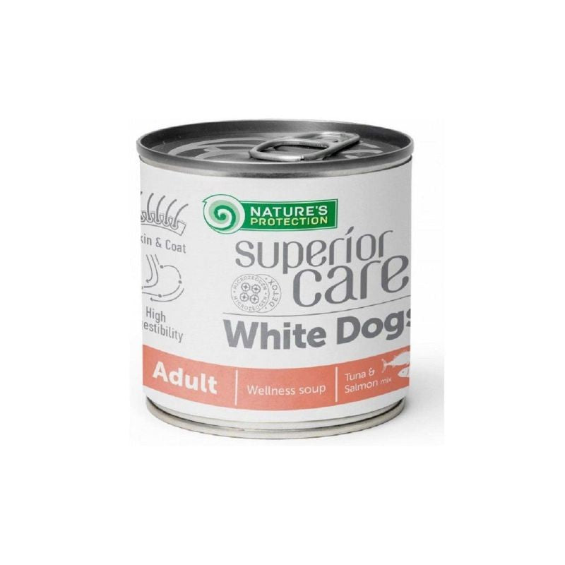 NATURE'S PROTECTION SUPERIOR CARE SOUP WHITHE DOG SALMONE E TONNO 140ml