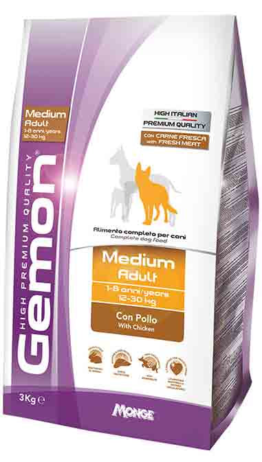 GEMON MEDIUM ADULT POLLO 15kg