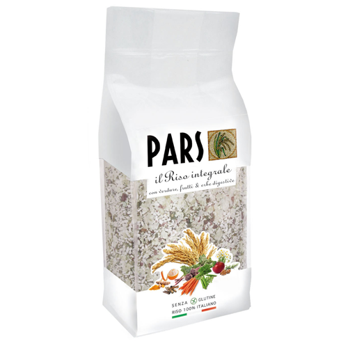 Riso Integrale soffiato con verdure, frutti & erbe digestive 1kg