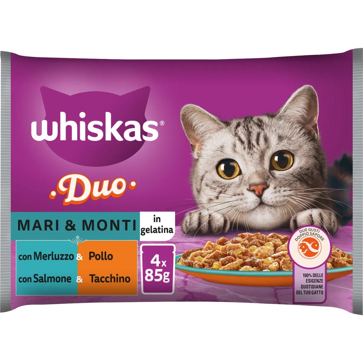 WISKAS Multipack 4x85gr DUO
