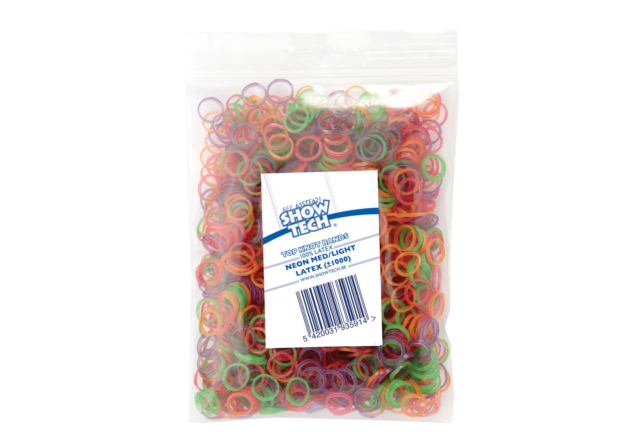 Elastici per top knot o codini a Media - Bassa Tensione Show Tech - Confezione d