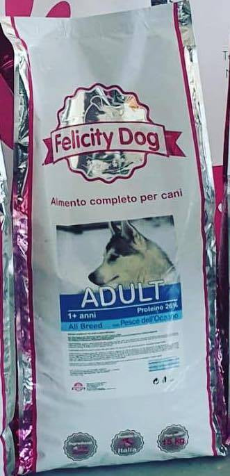 Felicity Dog  con Pesce dell'Oceano 15kg Adult, ALL BREED