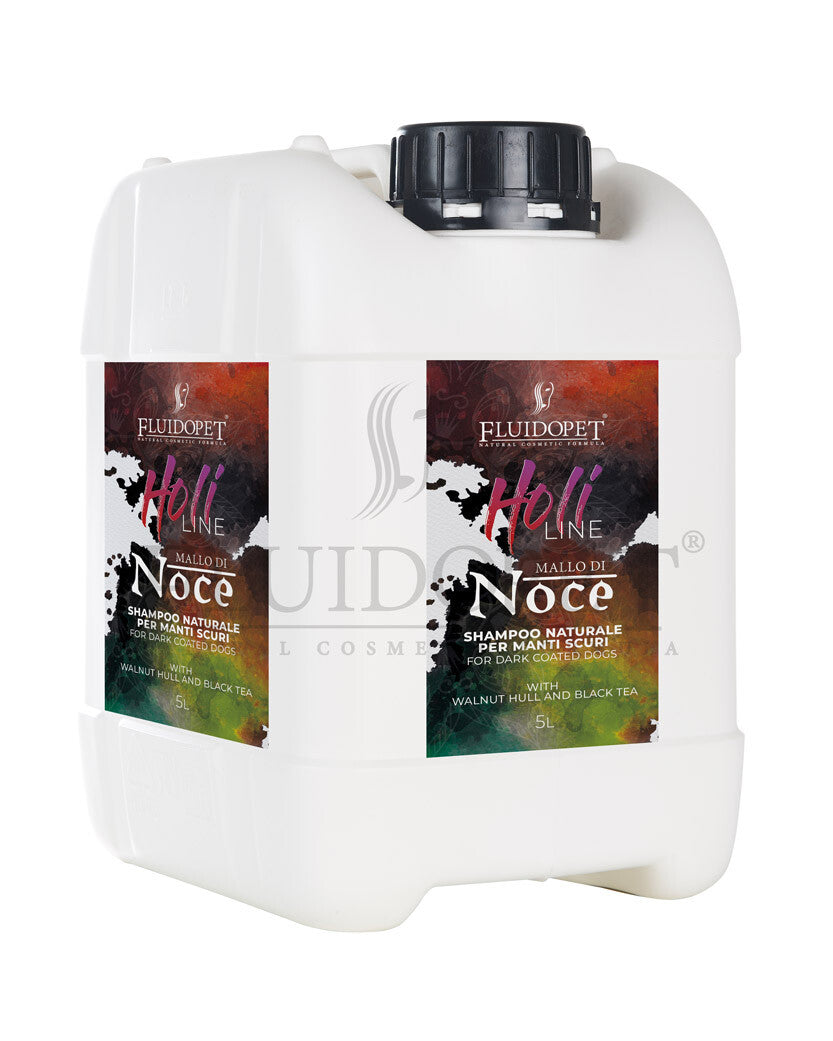 Mallo di Noce Shampoo Naturale per manti scuri  FluidoPet Holi Line