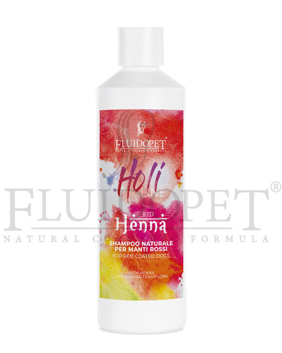 Henné Shampoo Naturale per manti rossi Fluidopet