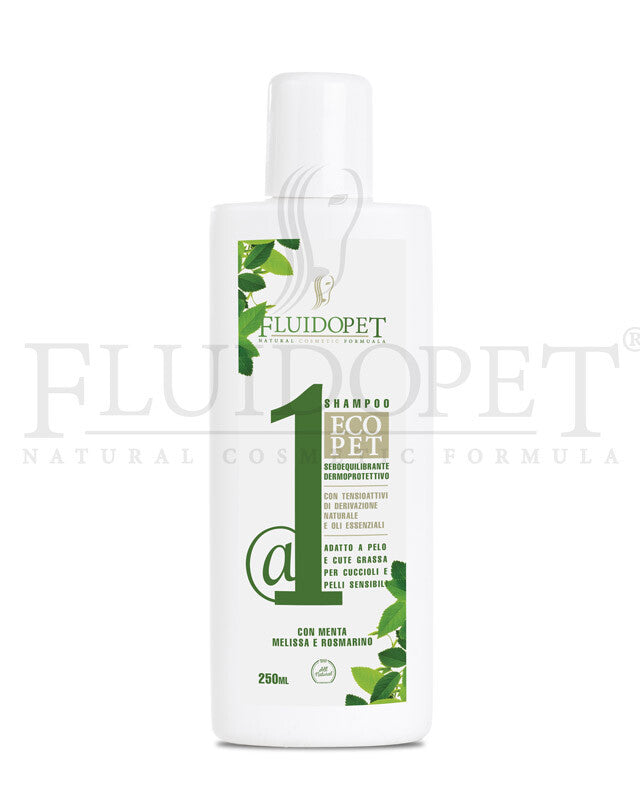SHAMPOO FLUIDOPET @1 ECOPET SEBOEQUILIBRANTE E SGRASSANTE