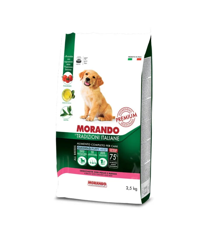 LE TRADIZIONI ITALIANE PUPPY POLLO E MANZO 2.5KG - MORANDO