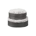 BOLLE CUSCINO 60CM GRIGIO/ GRIGIO CHIARO