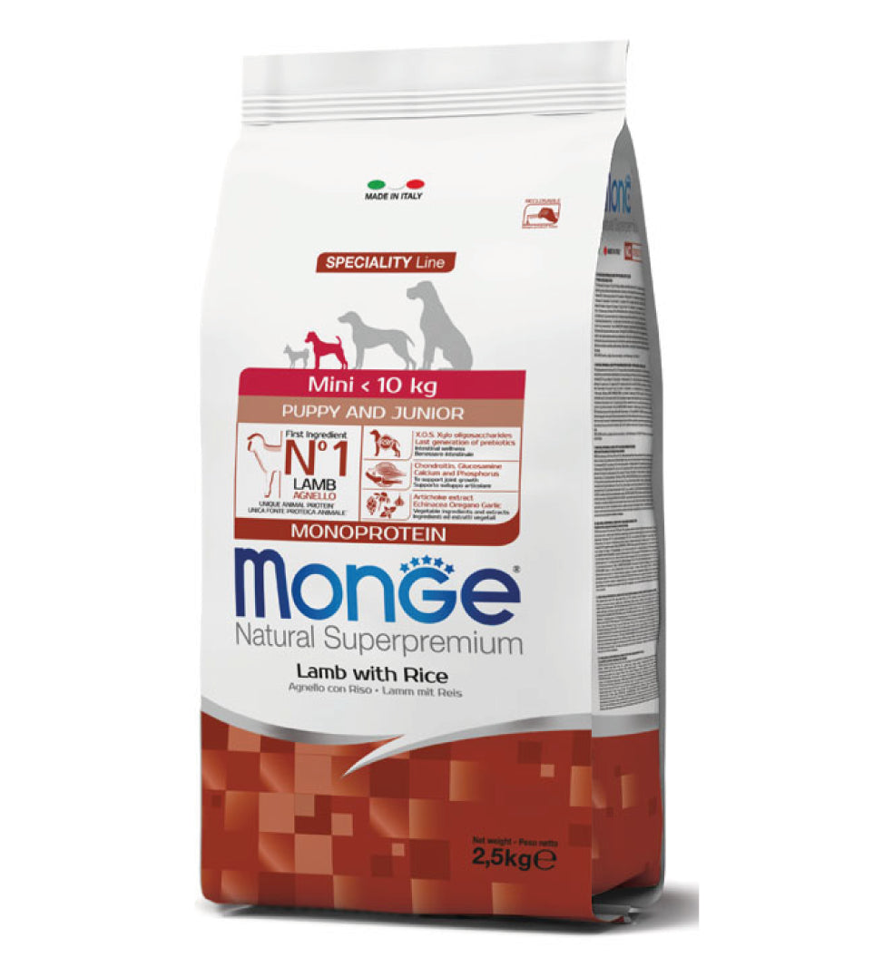 MONGE PUPPY AGNELLO MINI 2.5KG