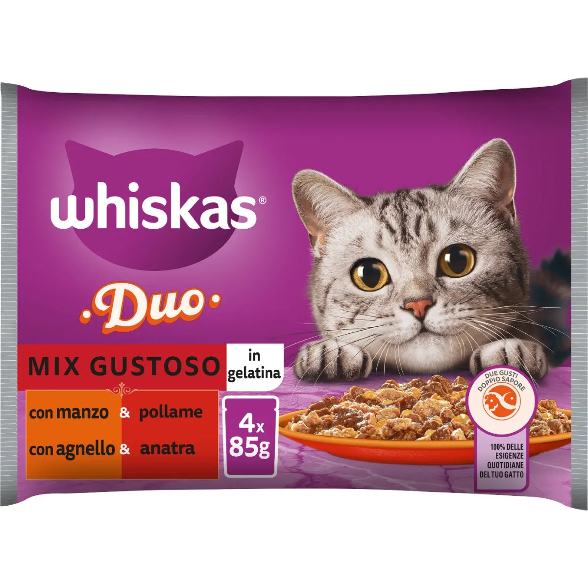 WISKAS Multipack 4x85gr DUO