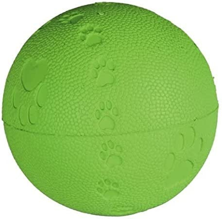 TRIXIE PALLA PIENA IN GOMMA CON IMPRONTE 7CM