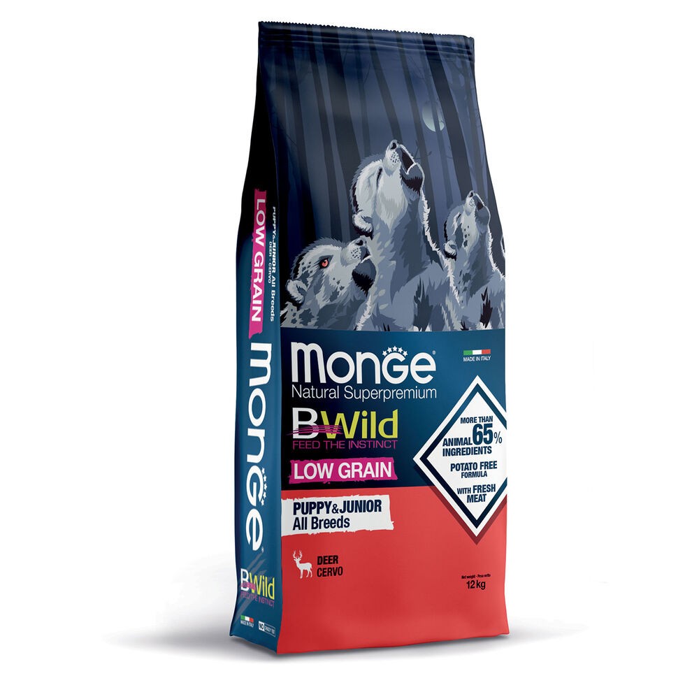 Monge B-wild Low Grain Puppy Cervo 12kg