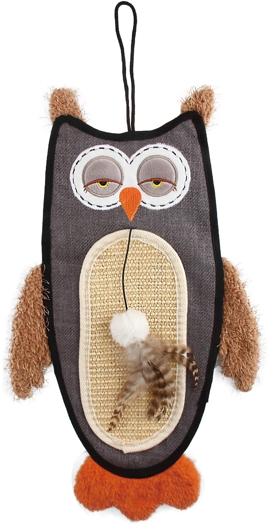 GiGwi Owl Cat Scratcher Con Catnip