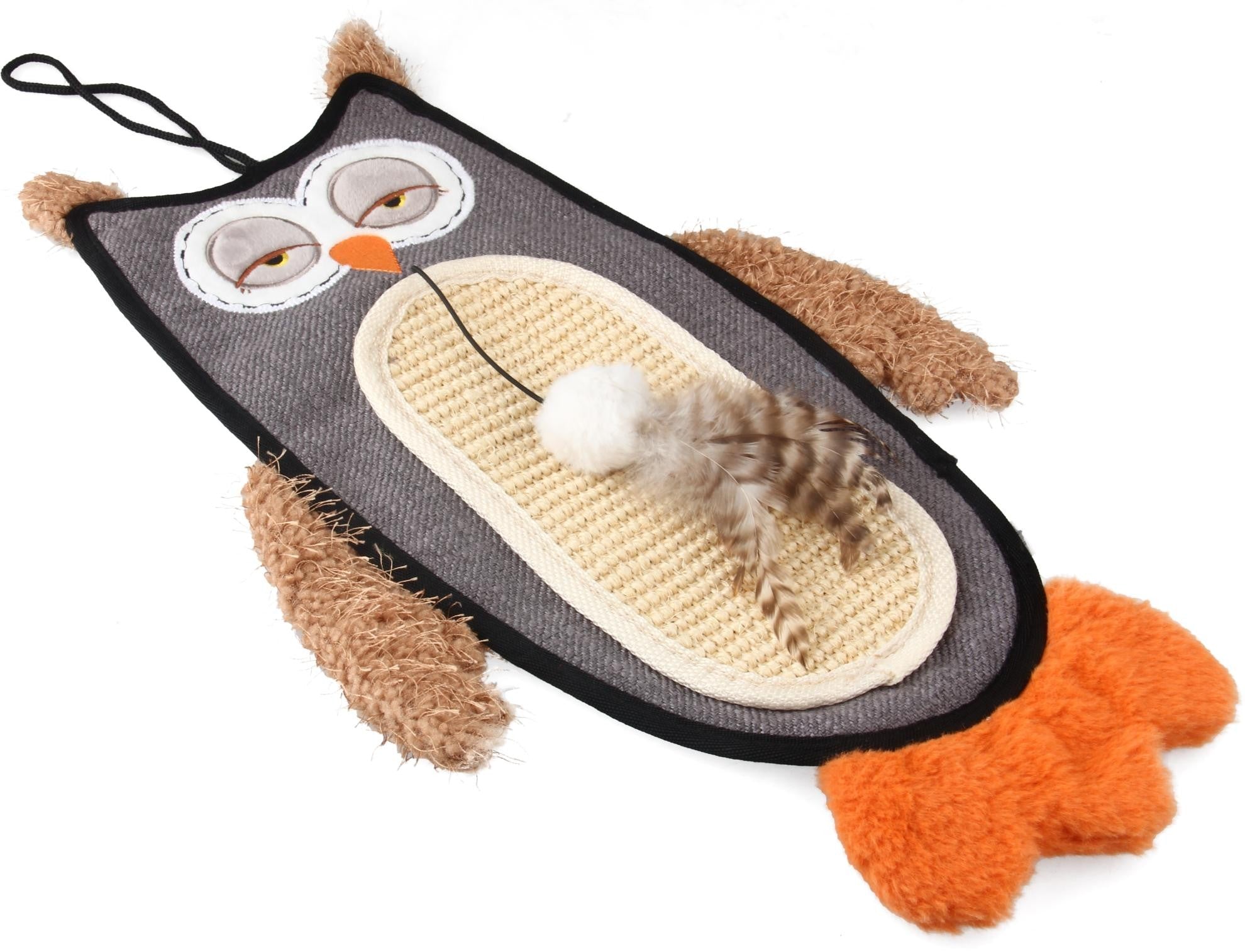 GiGwi Owl Cat Scratcher Con Catnip