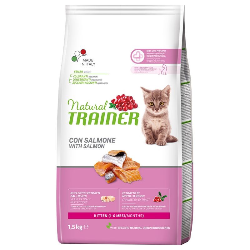 Natural Trainer Kitten Salmone 1,5kg