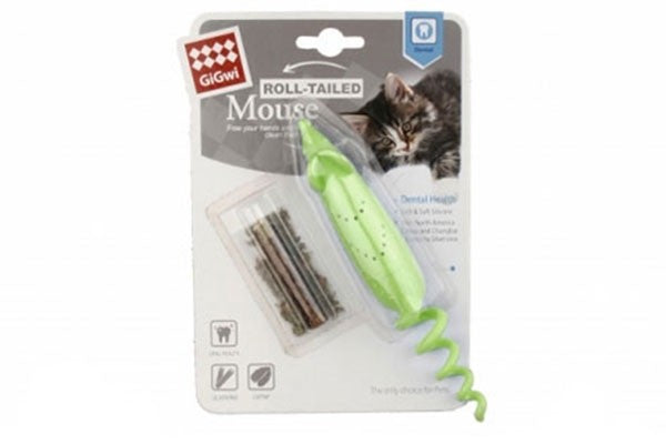 GIGWI Mouse Green con Catnip