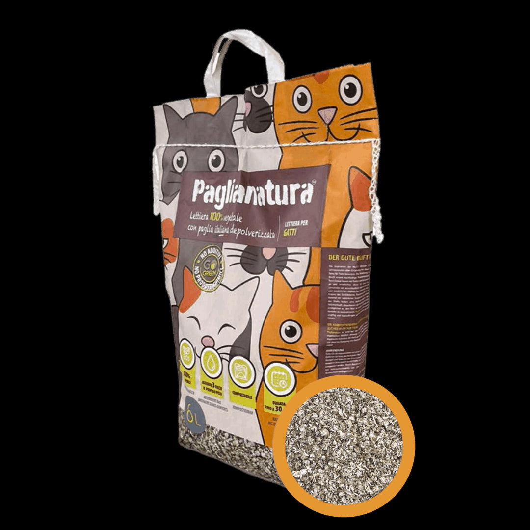 Paglianatura Lettier per Gatti Assorbente Bioattiva Naturale 6lt