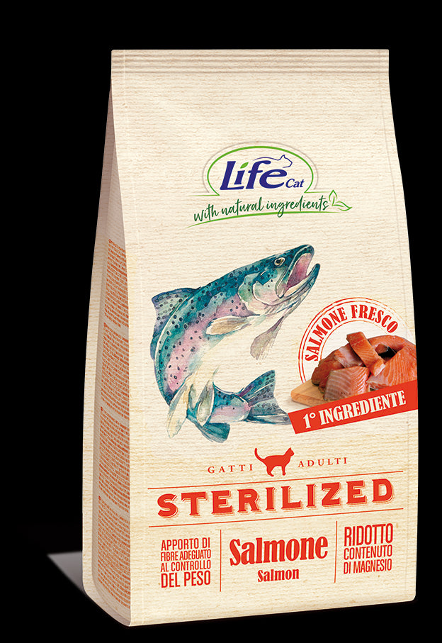 LIFE CAT STERILIZZATO SALMONE 400GR