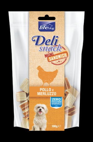 LIFE MINI SABDWICHES POLLO E MERLUZZO 100gr