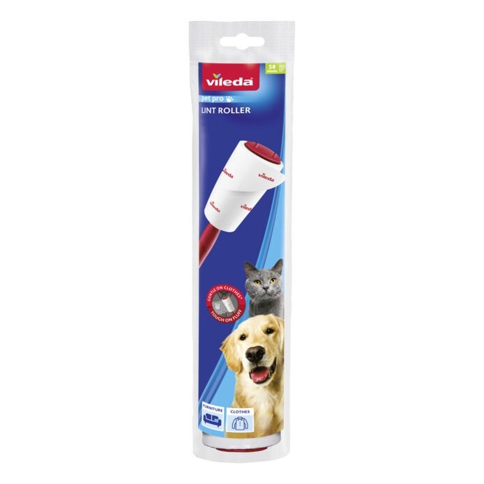 SPAZZOLA ADESIVA LINT ROLLER VILEDA 58 fogli