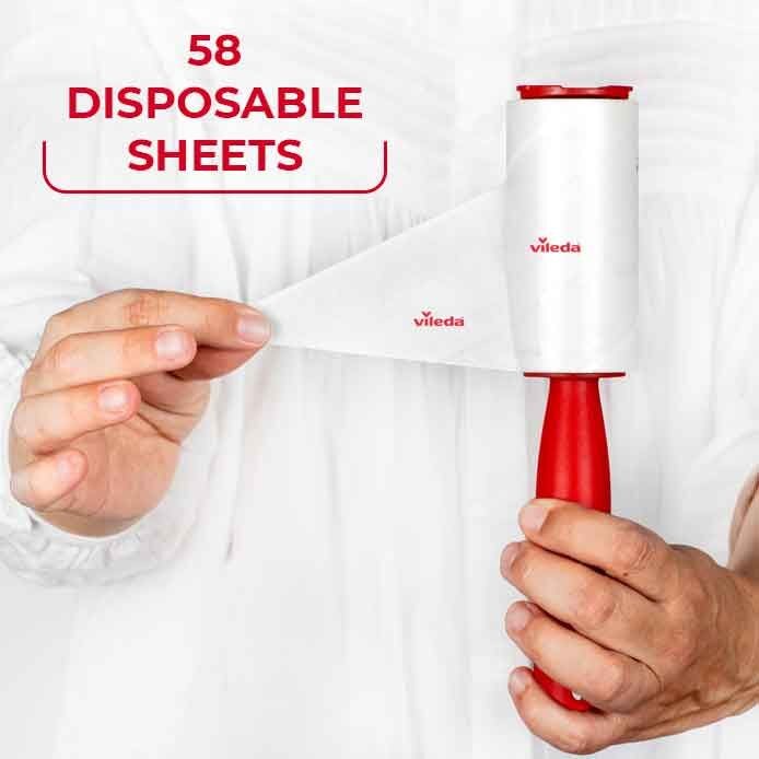 SPAZZOLA ADESIVA LINT ROLLER VILEDA 58 fogli