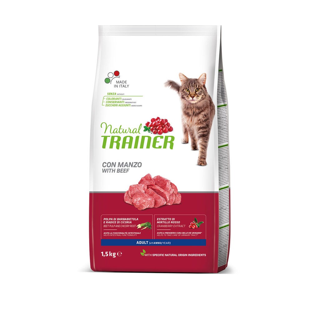 Natural Trainer Gatto Adult Manzo