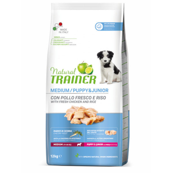 Natural Trainer Puppy & Junior Pollo 12kg