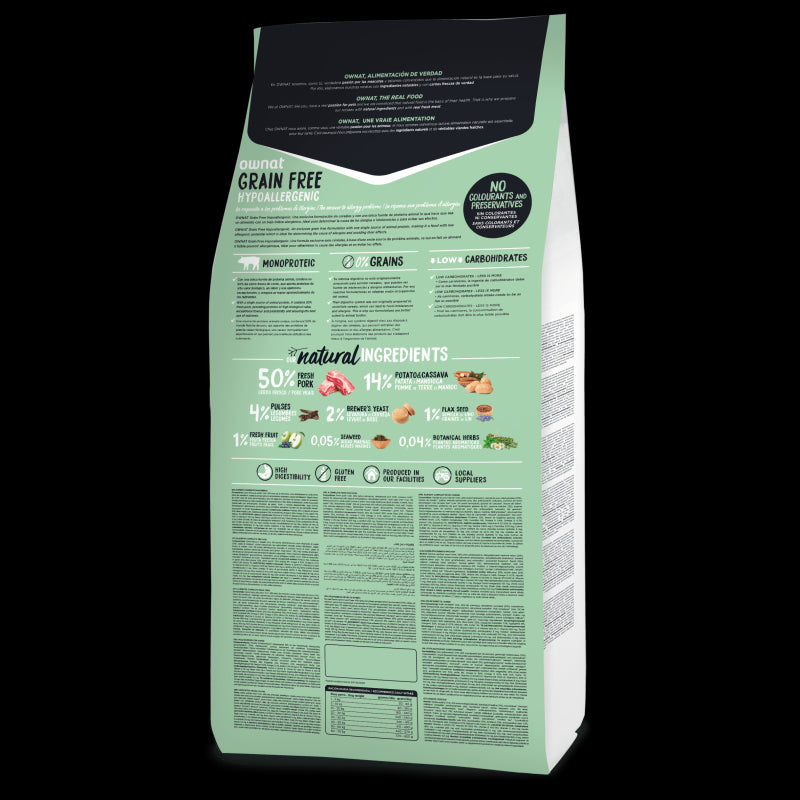 Ownat Grain Free Hypo Maiale