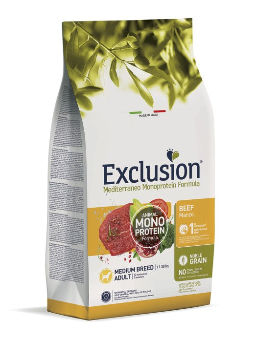 Exclusion Manzo 12kg Medium Breed