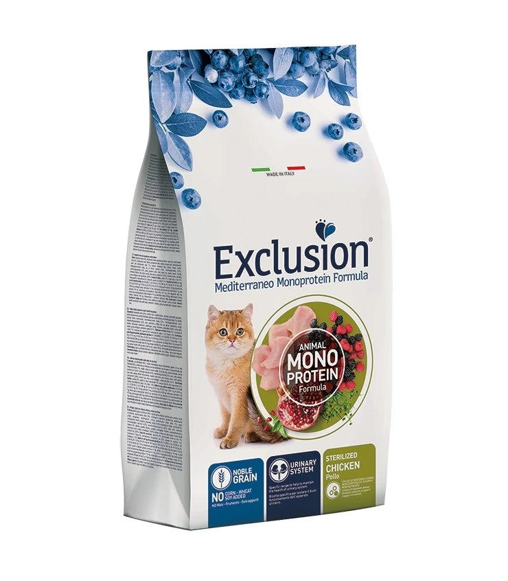 EXCLUSION GATTO STERILIZZATO POLLO 1,5KG