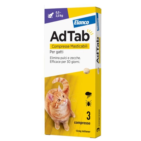 AD TAB GATTO 12MG 0.5-2KG