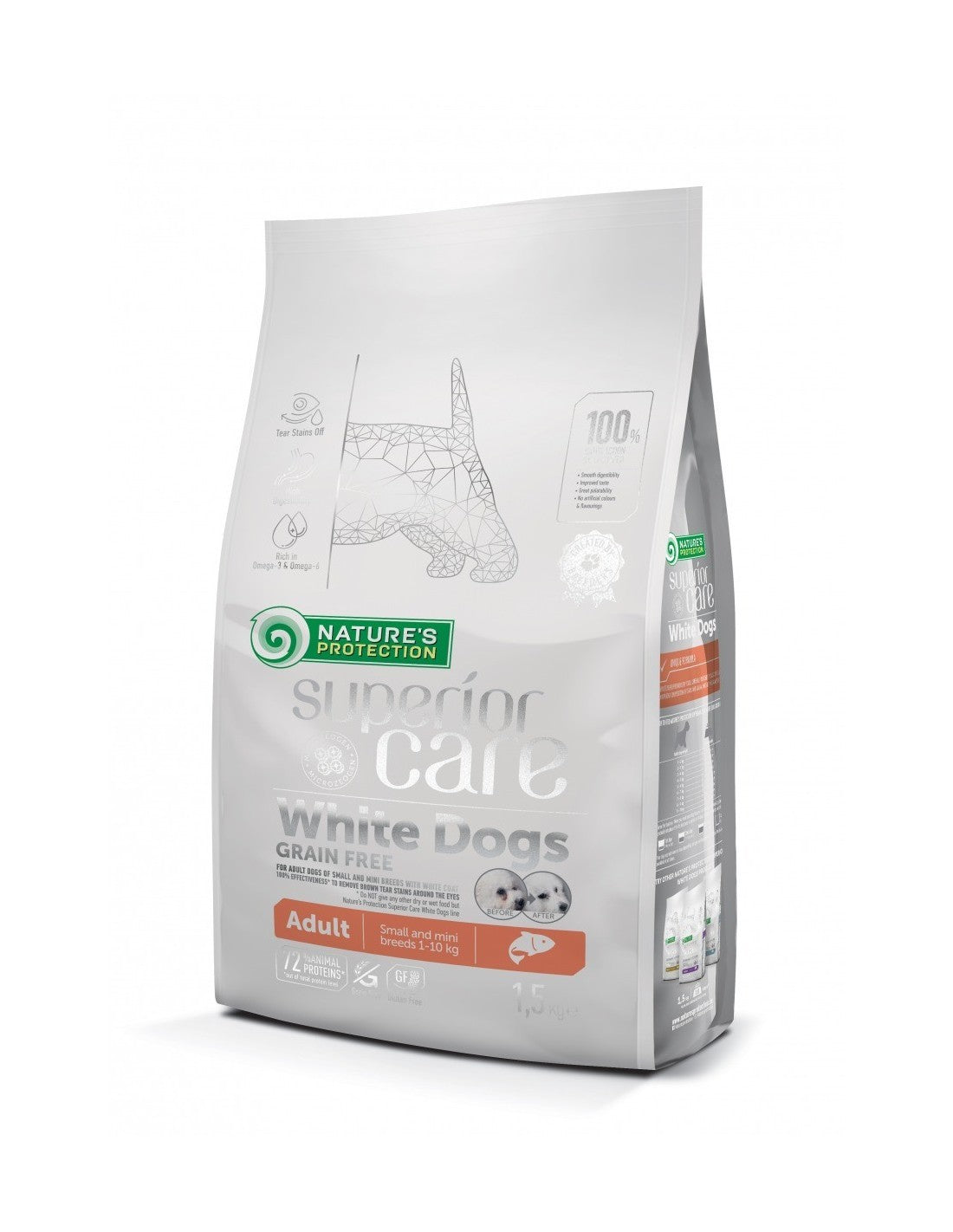 NATURE'S PROTECTION SUPERIOR CARE WHITE DOGS ADULT SALMONE SMALL