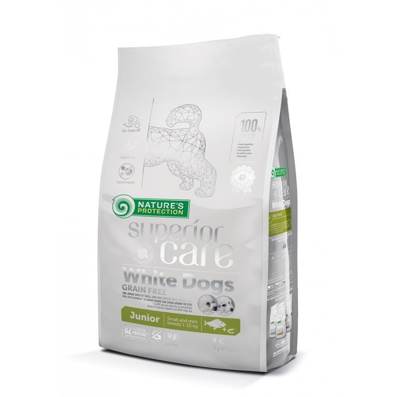 NATURE'S PROTECTION SUPERIOR CARE JUNIOR WHITE DOG PESCE BIANCO