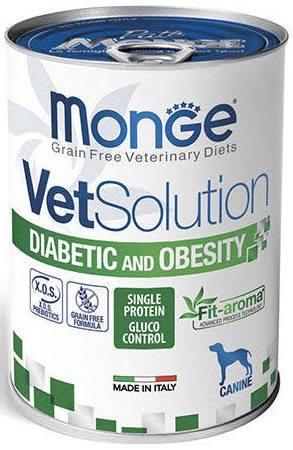 MONGE VET SOLUTIONS DOG DIABETIC/OBESITY 400G