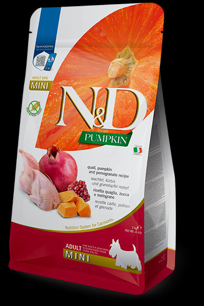 FARMINA N&D PUMPKIN ADULT MINI QUAGLIA 2KG
