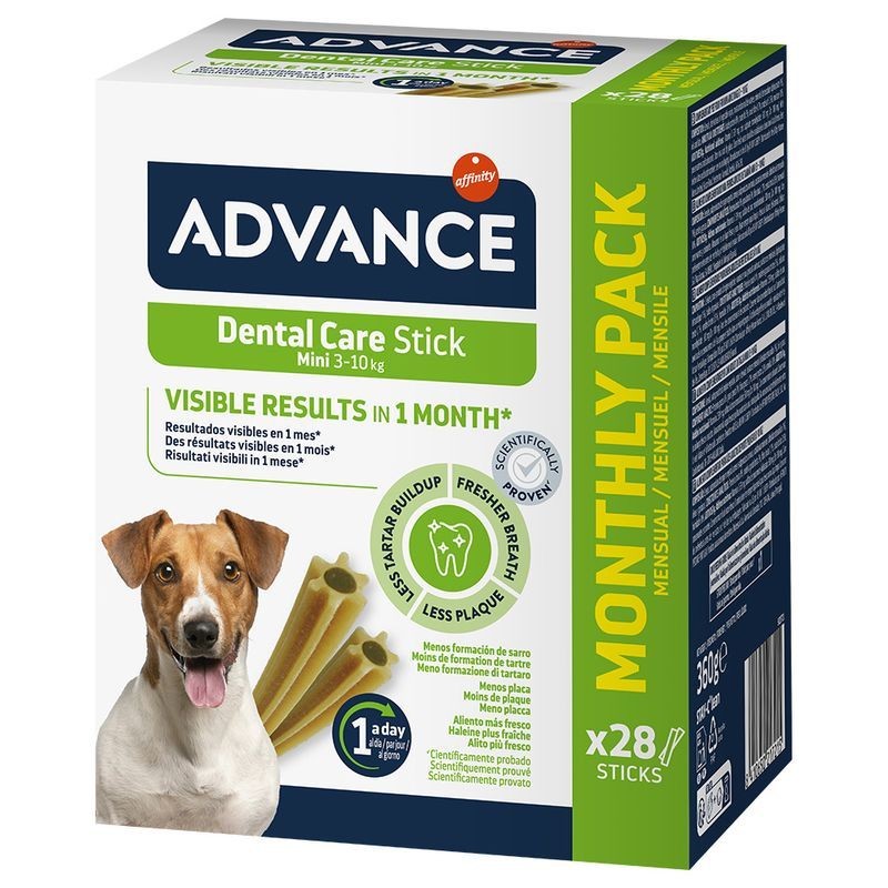 ADVANCE DENTAL CARE STICK MEDIUM MINI -10KG 28PZ