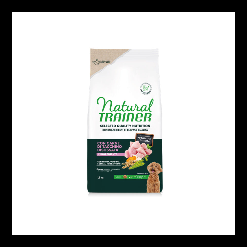 NATURAL TRAINER SELECTED QUALITY DOG MINI PESCE BIANCO 1,5KG