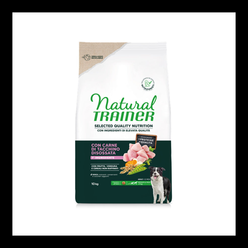NATURAL TRAINER SELECTED QUALITY DOG MEDIUM/MAXI TACCHINO 2,5KG