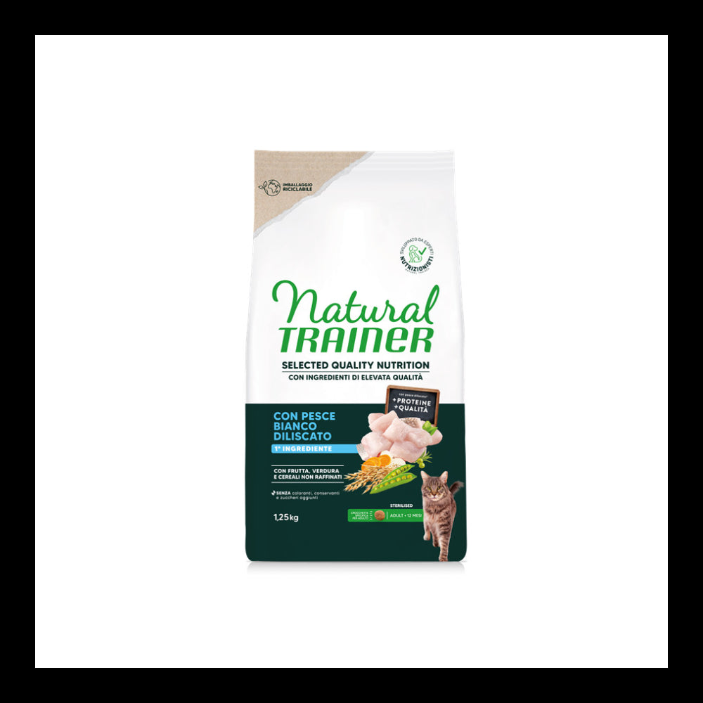 NATURAL TRAINER SELECTED QUALITY STERILIZZATO PESCE BIANCO 300g