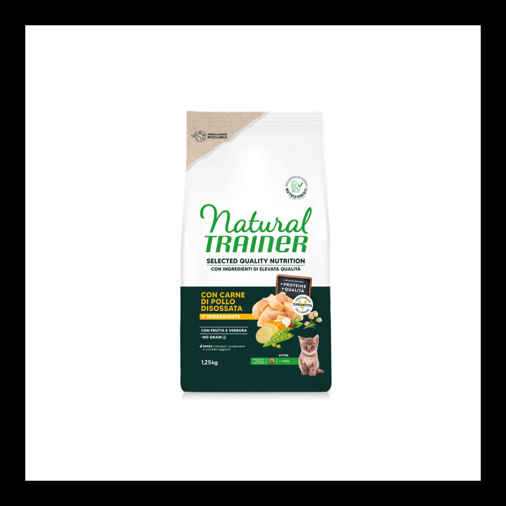NATURAL TRAINER SELECTED QUALITY KITTEN POLLO 300g