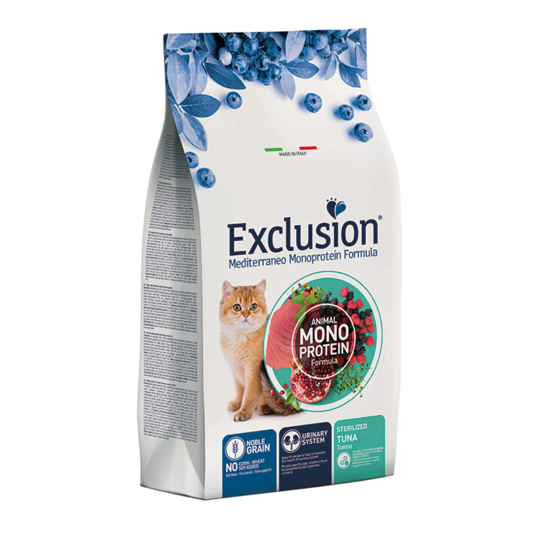 EXCLUSION GATTO STERILIZZATO TONNO 1.5KG