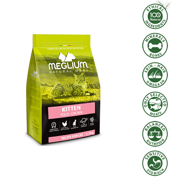 MEGLIUM KITTEN POLLO 1,5KG