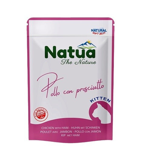 NATUA CAT BUSTA KITTEN POLLO & PROSCIUTTO 70 GR. scad. 2/6/25