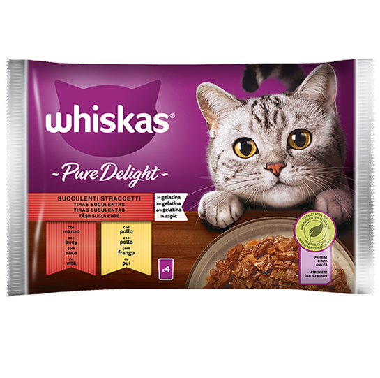 WISKAS Multipack 4x85gr PURE DELIGHT