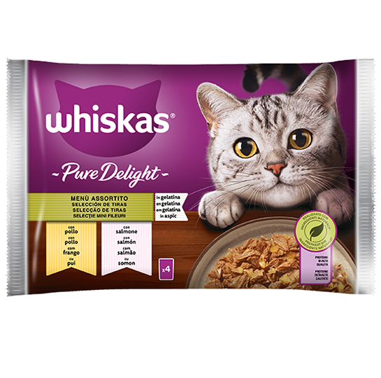 WISKAS Multipack 4x85gr PURE DELIGHT