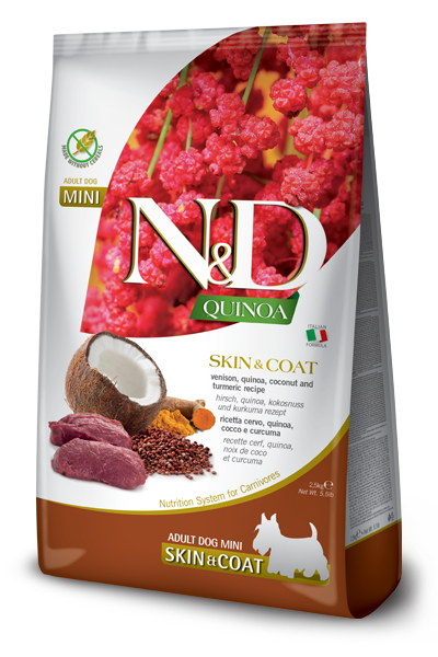 N&D QUINOA SKIN & COAT MINI CERVO 2.5