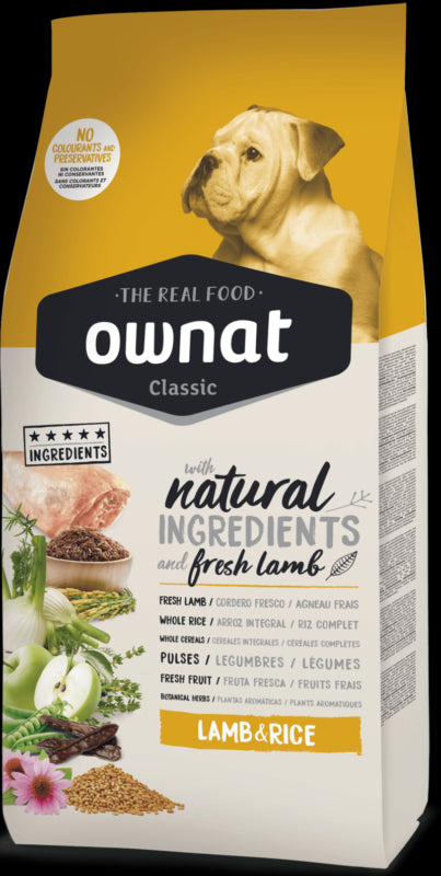OWNAT CLASSIC AGNELLO E RISO 4KG
